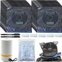 30pcs Filament Storage Bags with 1 Vacuum Pump, 30-pack desiccants & 5 Clips & 2 Black Marker, 3D Printer Filament Vacuum Sealed Bags for Keeping Filament Dry and Clean(12.6 * 13.4in)