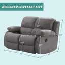 YEMYHOM 6 Pieces Stretch Loveseat Recliner Slipcover Jacquard Recliner Sofa Cover with Side Pocket Fitted Recliner Cover Couch Furniture Protector with Elastic Bottom (Loveseat Recliner, Light Gray)