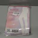 Fleece Lined Tights Sheer Women - Fake Translucent Warm Pantyhose Leggings Sheer Thick Tights for Winter (Large, Invisible One Line Crotch-Black)