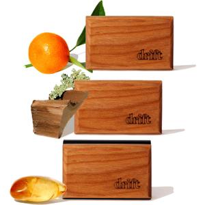 Drift Car Air Freshener Starter Kit - Wooden Deodorizer - Vehicle Odor Remover - Auto Scent Diffuser - Long-Lasting Car Freshening - Variety 3 Pack - CLIP INCLUDED