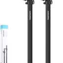 Vondynote Set of 2 Speaker Poles for Subwoofer 35mm Speaker Pole Mount Height Adjustable Fits M20 Threaded Mount