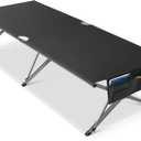 Join Nature Oversized Camping Cot Foldable for Adults - Upgraded Version Easy-to-Assemble Sleeping Cots for Outdoor, Supports Campers up to 6.9ft or 450lbs, with Storage Bag, 82 L x 32 W (Black), 82 Inches X 32 Inches X 19 Inches