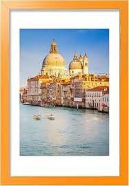 wyooxoo 18x24 Poster Frame Dark Blue Solid Wood Picture Frames Display Pictures 16x20 with Mat or 18x24 Without Mat Colorful Frame For Horizontal Vertical Wall Mounting