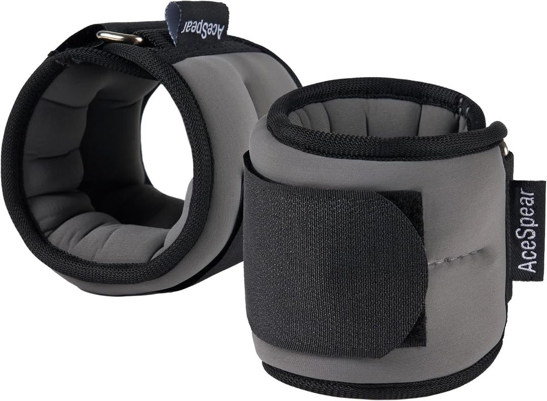 AceSpear Ankle Weights Sets for Men Women Kids 1lb 2lb 3lb 4lb 5lb Leg Weights Arm Wrist Weights Gym for Foot Exercise Training Workout Walking Jogging Yoga