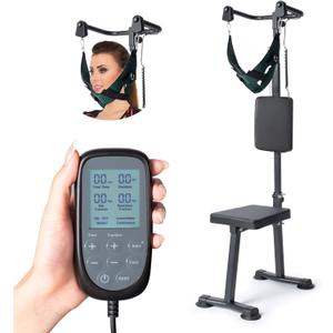 Cervical Neck Traction Device, Home Neck Traction, Upgrade to Electric Dual Mode to Relieve NeckPain, NeckStretcher Suitable for Cervical Problems, Intervertebral Disc Degeneration