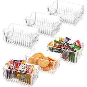 DEAYOU 7-Pack Sugar Packet Holder, Acrylic Sugar Bag Holder for Coffee Bar, Cabinet, Sweetener
