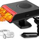 Portable Car Heater 12V 150W Auto Fan Anti-Fog That Plug into Cigarette Lighter for Car, 30s Quick Defrost, 360 Rotatable for Windshield Demisting, fit Car Truck Van SUV (Cigarette Lighter Plug)