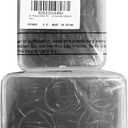 Hotop 60 Pieces 1.26 Inch Metal Drapery Curtain Rings Curtain Hanging Rings and 60 Pieces Metal Drapery Pin Hooks for Drapes Window Door Shower (Black)