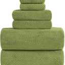 YTYC Towels, 39x78 Inch Oversized Bath Sheets for Adults Luxury Extra Large Bath Towels Sets of 6 Super Soft Shower Towels for Bathroom Microfiber 80% Polyester (Sage Green,6)