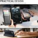 for iPhone 13 Case Wallet with RFID Blocking Card Holder, PU Leather Kickstand Protective Flip Phone Cover Fit for iPhone 13 6.1", Black