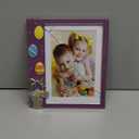 Easter Purple Glitter 4" x 6" or 5" x 7" Pewter Picture Frame
