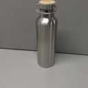 Bambaw Insulated Water Bottle 24oz | Stainless Steel Water Bottle | Insulated Water Bottles | Travel Water Bottle | Metal Water Bottle | Large Water Bottle | Reusable Water Bottle 750 ml (Silver)