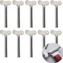 2 x Luckycivia 10 Pcs Stainless Steel Toothpaste Tube Squeezers, Metal Toothpaste Dispenser Squeezers for Bathroom