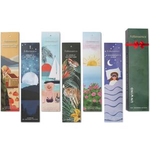 Folkulture Incense Sticks (120 Sticks) | Set of 6 Premium Incense for Relaxation, Aromatherapy, Gifts | No Charcoal, Organic, Non Toxic, 45 Min Burn Time, Oud, Pumpkin Spice Fall Scents Insence-Sticks