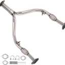 Exhaust | Stainless Steel Exhaust Direct Fit Y Pipe Compatible with
