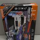 Slot Car Race Track Sets with 4 Slot Cars, Electric Race Car Track Include Slope Circular Overpass Track, Dual Racing Game Featuring Flash Bridge and Pendulum, Gifts Toys for Boys Kids Age 6 7 8-12