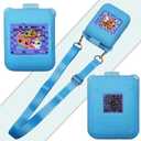 Silicone Cover Case for Bitzee Original Interactive Digital Pet | Protective Skin Cover for Bitzee Original Virtual Electronic Pets with Lanyard Accessories (Blue)
