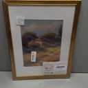 upsimples Vintage 12x16 Frame, Antique Gold Frame Displays 8.5 by 11 with Mat or 12 x 16 Without for Vertical or Horizontal Wall Decor, 1pack