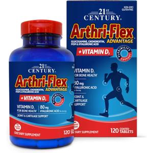 21st Century Arthri-Flex Advantage + Vitamin D3, 120 Coated Tablets