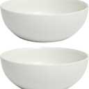 Gibson Home Great Essentials 2 Pack 100 OZ 10" Deep Salad Serving Bowl Set for Kitchen - Porcelain - Dishwasher and Microwave Safe