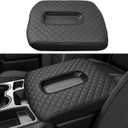 Diamond Quilted Armrest Cover for Chevrolet Silverado 1500 & GMC Sierra 2019-2026,Center Console Middle Lid Cushion Pad Protector for Chevy 2026 2025 2024 2023 Accessories (Jumnp Seat Only)