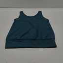 Veatzaer Women V Neck Tank Tops Summer Ribbed Sleeveless Casual Tops Loose Fit Banded Bottom Shirts (Small, Dark Green)