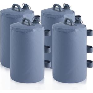 MASTERCANOPY Canopy Heavy Duty 88LBS Weight Water Bag, Set of 4 Leg Water Tent Weights for Pop Up Canopy, Gazebo, Tent, Canopies 4pcs/Pack Gray