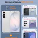 FNTCASE for Samsung Galaxy S26 Case: Military Grade Drop Protection, 14ft Drop Protective, Screen Protector Included, Anti-Slip Tempered TPU+PC Dual Layer Shockproof Phone Case Cover (Purple)