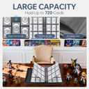 Trading Card Binder, Premium 9 Pocket Double Sided 720 Pocket PU Card Collection Binder,Smooth Wear Resistant & Matte Finish,Top Loader Collector Album for MTG,TCG, Sport Card,Game Cards,Black
