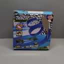 KETIEE Flex Tracks 16Ft for Kids: Flexible Race Car Ramp Track with 4 Small Racecars and 8 Suction Cups Compatible with Diecast 1/64th Cars, Rolls Up Portable Racetrack for Ages 3 & Up (Blue)