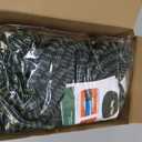 Flexi Hose with 8 Function Nozzle, 100FT - Lightweight Expandable Garden Hose, No-Kink Flexibility, 3/4 Inch Solid Brass Fittings and Double Latex Core - Black and Green
