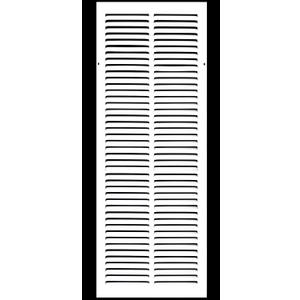 10" x 26" Return Air Grille - Sidewall and Ceiling - HVAC Vent Duct Cover Diffuser - [White] [Outer Dimensions: 11.75w X 27.75"h]