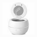Dental Ultrasonic Retainer Cleaner Machine: 45kHz Dental Cleaning Pod for Denture, Aligner, Mouth Guard, Night Guard, Braces & Jewelry, UV Denture Cleaner with Digital Timer & Dual Mode 250ML White