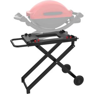Portable Grill Cart for Weber Q100 Q1000 Q120 Q1200 Q200 Q2000 Q2200 Series Grills, Foldable Grill Stand for Weber Q1400 Q2400 Electric Grills, Replace for Weber Q Portable Cart