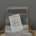 Thicken & Sturdy Clear Shoe Storage Organizer with Magnetic Door, Stackable Boxes for Closet, Foldable Space-Saving Shoe Rack for Sneaker Boot Container, Plastic Shoe Cabinet Shoe Box 6 Pack, White