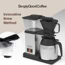 Simply Good Coffee THE BREWER - Thermal. Coffee Maker/Coffee Machine. 8 Cup Automatic Drip Pour Over Coffee Brewer. Easy To Use. Stainless Steel/Black