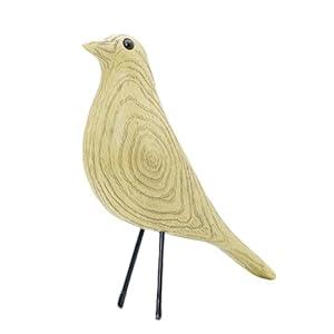 Mid Century Home Decor, House Bird, Adornment Office Home Decor, Desk Dove Ornament, Arts Pigeon Gifts, Replica Sculpture(Woodgrain, Beige)