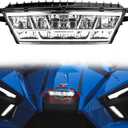 LED Headlight for Polaris Slingshot, Front Center Head Lamp Head Light with Hood Bracket for Polaris Slingshot S GT R LE SL SLR 2020-2023 Modified Accessories, Replace OEM #2414866