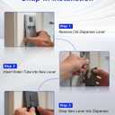 2 x Water Dispenser Lever Replacement Fit for GE French-Door Refrigerator Internal Water Dispenser Models, One-Handed Operation, No Drilling Required Installation