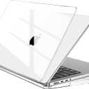 EooCoo Case Compatible with MacBook Pro 14 inch M5 2025 2024-2021 M4 M3 M2 M1 Pro/Max Chip, Crystal Clear Hard Shell Scratch Resistant Laptop Protective Cover Case, Transparent