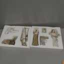 Storieme Christmas Nativity Set Indoor: 8Piece 7.56 Inches Religious Resin Figurines Nativity Scene for Farmhouse Tabletop Decor Holiday Tradition