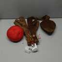 MOMONI Premium Reindeer Car Kit Antlers, Nose, Tail- Rudolph Set Reindeer Christmas Decoration Car Costume Auto Accessories