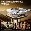 SMARTDEVIL 3-Pack Screen Protector for iPhone 14 Pro Max with 3-Pack Camera Lens Protector, Clear 9H Tempered Glass Film, Super Fast Installation (Dust-Free & Bubble-Free), Alignment Tool