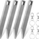 4PCS EDC Pry Bars, Stainless Steel Prybar for Every Day Carry, Small Heavy Duty Keychain Prybar EDC Pry Bar, Compact for Everyday Carry