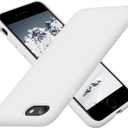 Cordking Designed for iPhone SE Case 2022/2020, Designed for iPhone 7 8 Case, Silicone Slim Shockproof Phone Case with [Soft Microfiber Lining], 4.7 inch, White