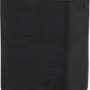 Large Laundry Hamper 16"x13"x22" - Tall Woven Laundry Basket, Cotton Rope Dirty Clothes Hamper, Baby Kids Nursery Wicker Laundry Basket, Bedroom Aesthetic, Soft Laundry Bin, Black Hamper, 75L