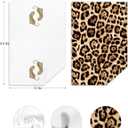 Funky Leopard Hand Towels for Girls Bathroom Dorm, Cheetah Leopard Print Bathroom Decor, Trendy Modern Cheetah Print Decorative Kitchen Dish Tea Towels, 16x24 Inch Set of 2