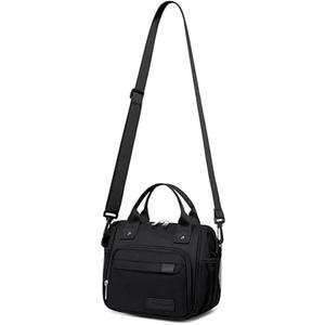 Small Lunch Bag Lightweight Insulated Lunch Box for Women Work Portable Soft Cooler for Picnic Travel Road Trips, Loncheras para Mujer, Black