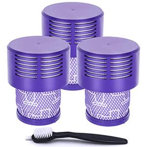 UPGRADED VERSION 6 PACK HEPA Replacement V10 Filters Compatible with V10 Cyclone series, V10 Absolute, V10 Animal, V10 Total Clean, V10 Motorhead, SV12, Part No. 969082-01, Washable and Reusable