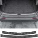 Powoq 2PCS Rear Bumper Protector Compatible with 2019-2025 Toyota RAV4 Trunk Sill Cover Protector Replacement for 2019-2025 Toyota RAV4 Accessories